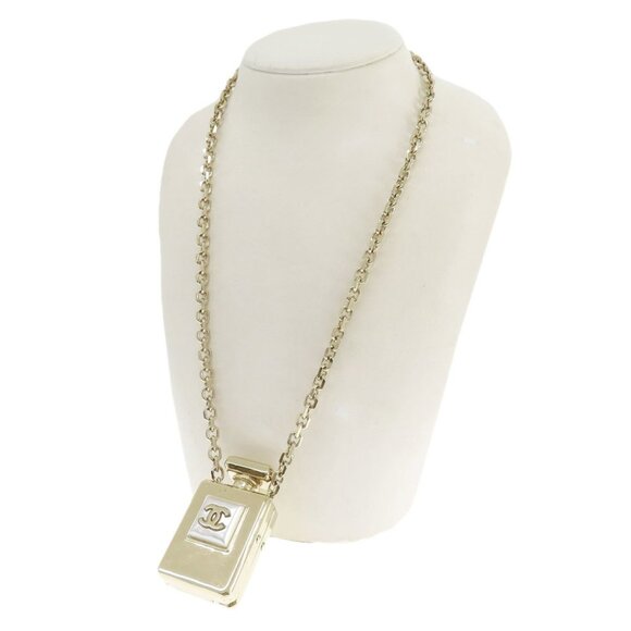 CHANEL Gold Logo Necklace - Picture 4 of 11